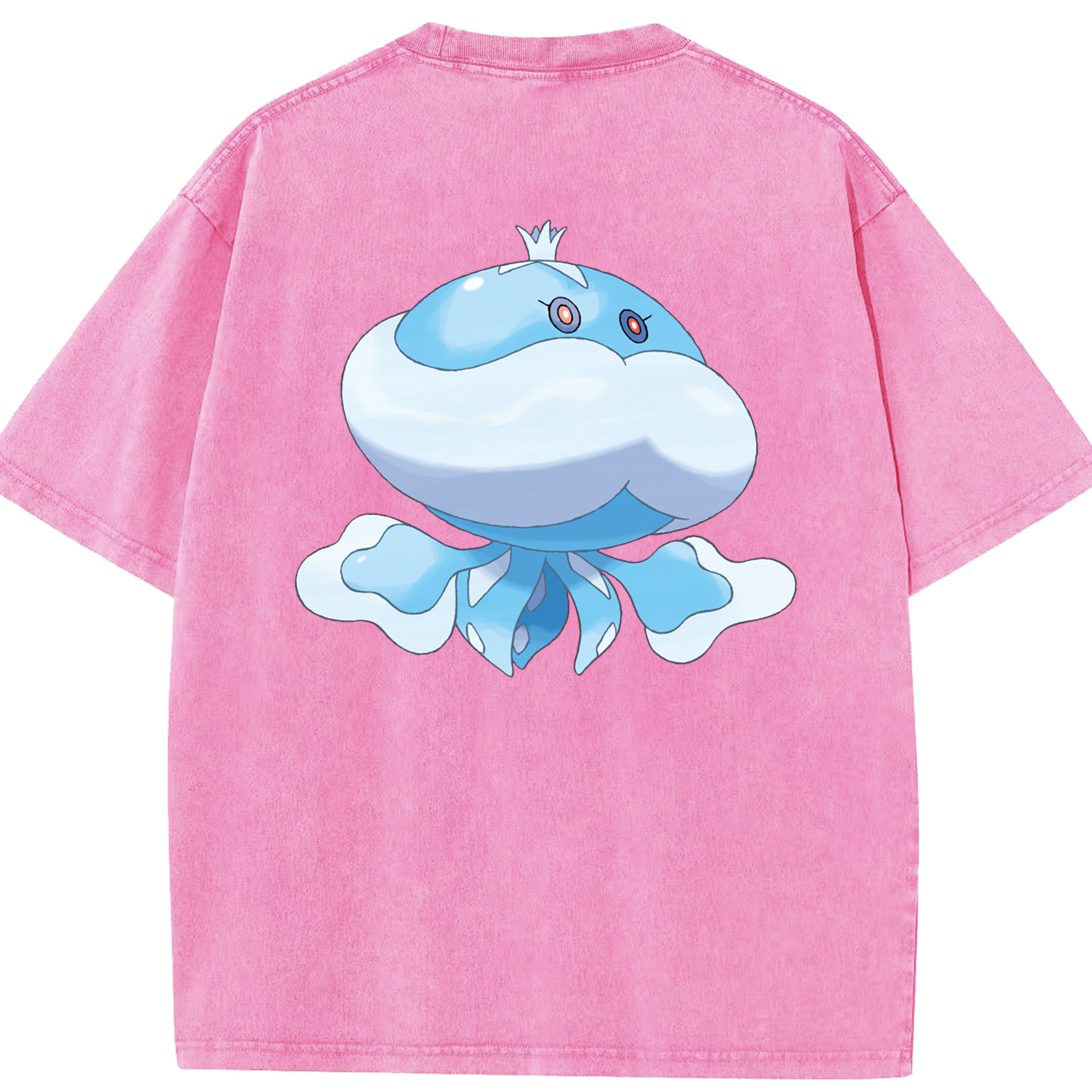 （画像用） ポケットモンスター Pokémon 綿100% ヴィンテージ風 半袖Tシャツ（背面プリント）